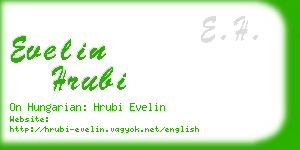 evelin hrubi business card